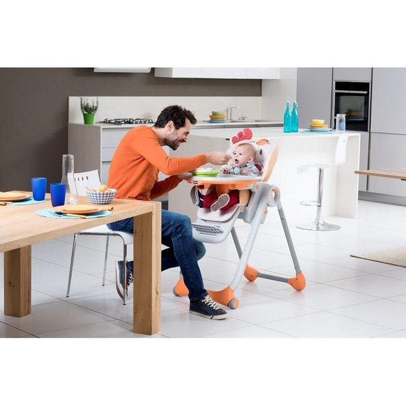 CHICCO Stolička jedálenská Polly 2 Start - Lion