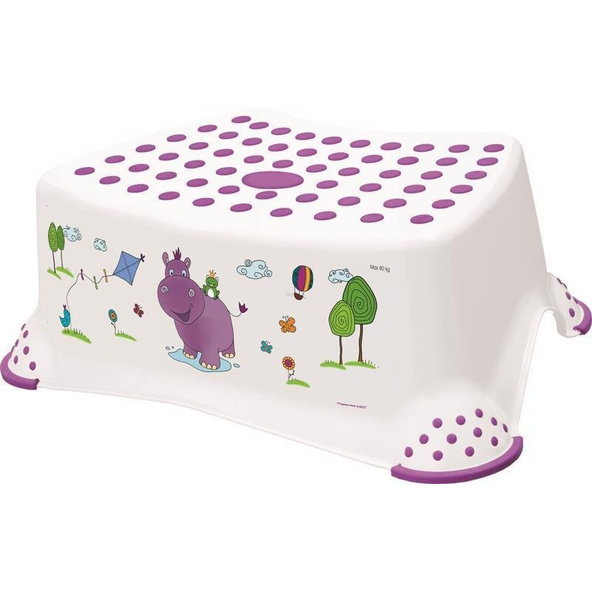 Stupienok protišmykový Tomek Hippo biely do 80 kg