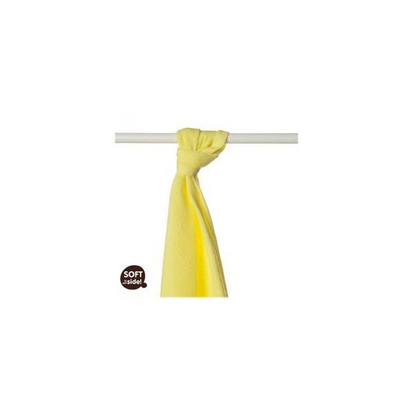 KIKKO Osuška/plienka bambusová Colours 90x100 (1 ks) – lemon