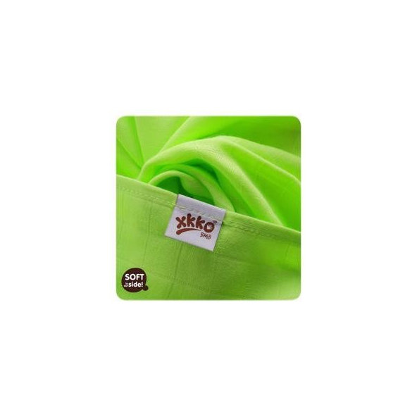 KIKKO Bambusové plienky XKKO BMB Colours 70x70 (3 ks) – lime, lemon, orange