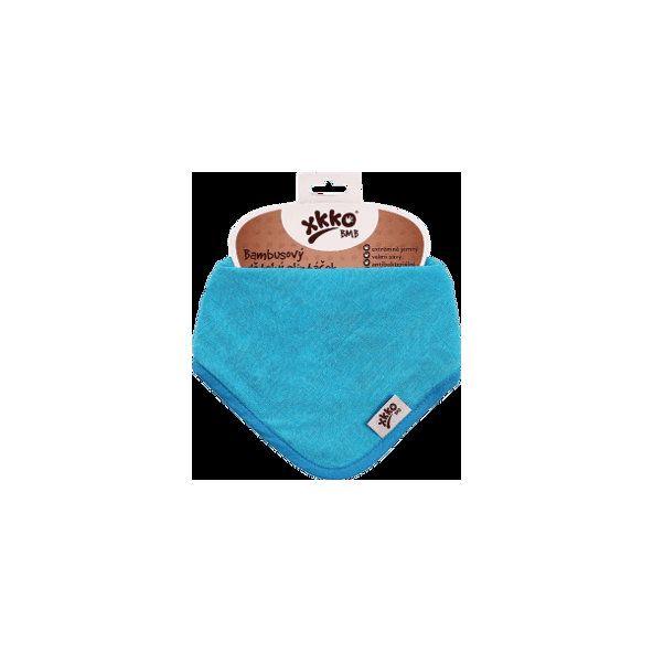 KIKKO Slintáčik/šatka bambusová Colours (1 ks) – cyan