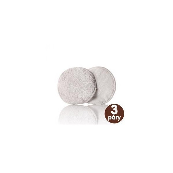 KIKKO Vložky do podprsenky bambusové Natural 105 mm (6 ks)