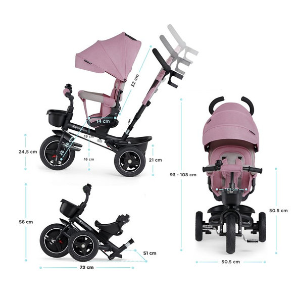KINDERKRAFT Trojkolka Spinstep Pink