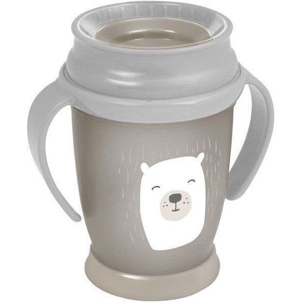 LOVI Hrnček 360° Junior 250 ml s úchytmi Buddy Bear