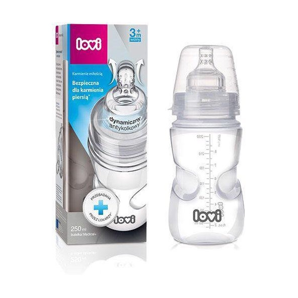 LOVI Fľaša Medical+  250 ml 0% BPA Super Vent
