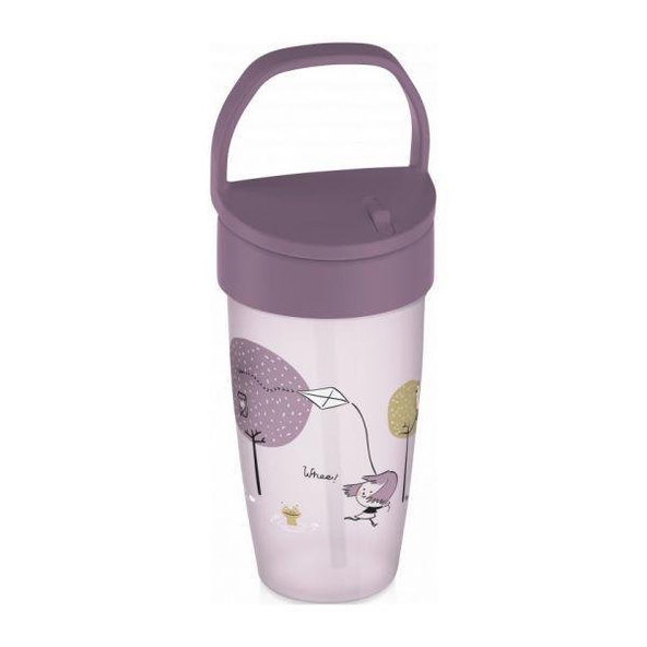 LOVI Môj hrnček so slamkou Lovely Active 350 ml dievča