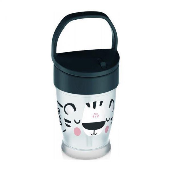 LOVI Môj hrnček so slamkou Salt&Pepper Junior 250 ml