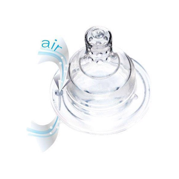 LOVI Silikónový cumlík na fľašu Super Vent pomalý 2 ks