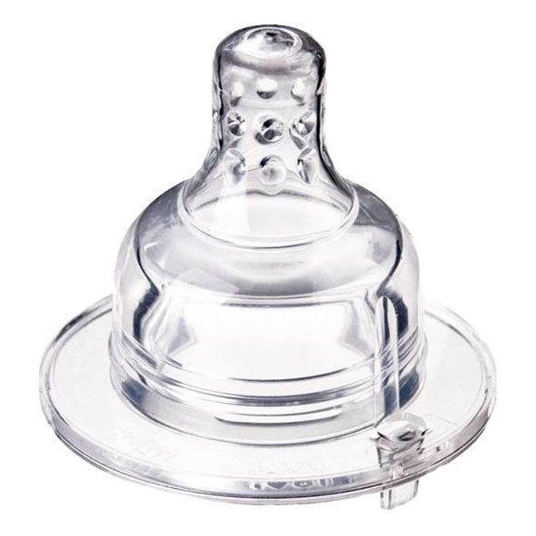 LOVI Silikónový cumlík na fľašu Super Vent stredný 2 ks