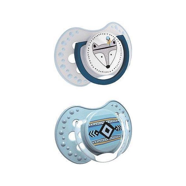 LOVI Silikónový cumlík dynamický Boy Indian 6-18m 2 ks