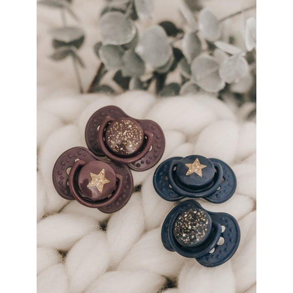 LOVI Silikónový cumlík dynamický Stardust 3-6 m 2 ks - dievča