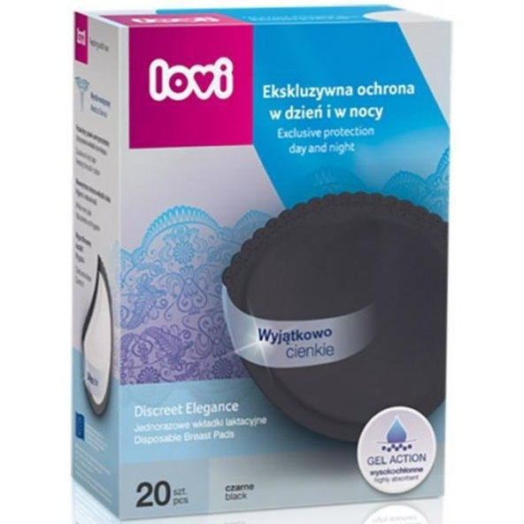 LOVI Vložky do podprsenky Discreet Elegance 20 ks, čierne