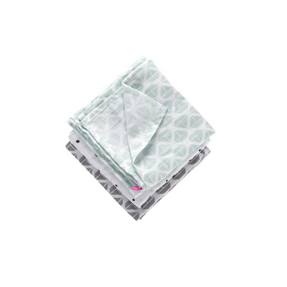 MOTHERHOOD Plienka mušelínová 3ks Mint Boats 70x80cm