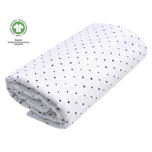 MOTHERHOOD Plienka mušelínová BIO XXL Black Dots 130x130cm