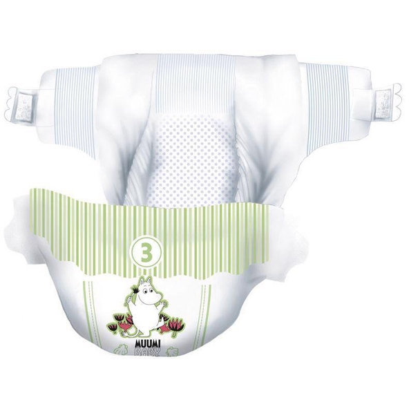 MUUMI Plienky jednorázové 3 Midi 5-8kg 50ks Baby