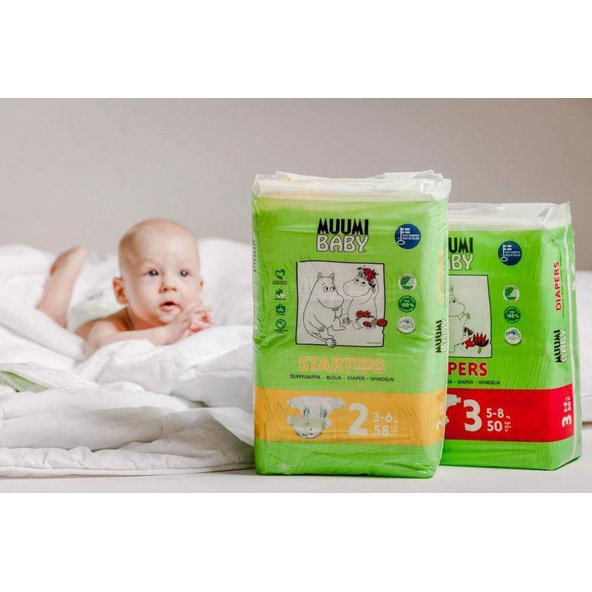 MUUMI Plienky jednorázové 3 Midi 5-8kg 50ks Baby