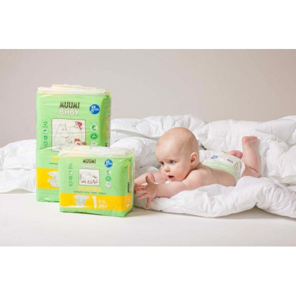 MUUMI Plienky jednorázové 2 Mini 3-6kg 58ks Baby
