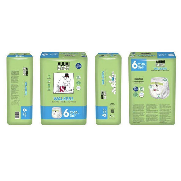 MUUMI Nohavičky plienkové jednorázové 6 Junior 12-20kg 36ks Baby