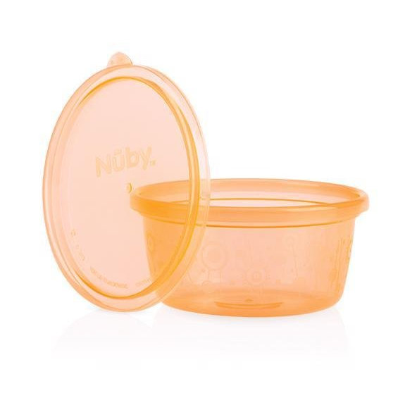 NUBY Miska na desiatu s viečkom, 300 ml, 6m+ (6 ks)