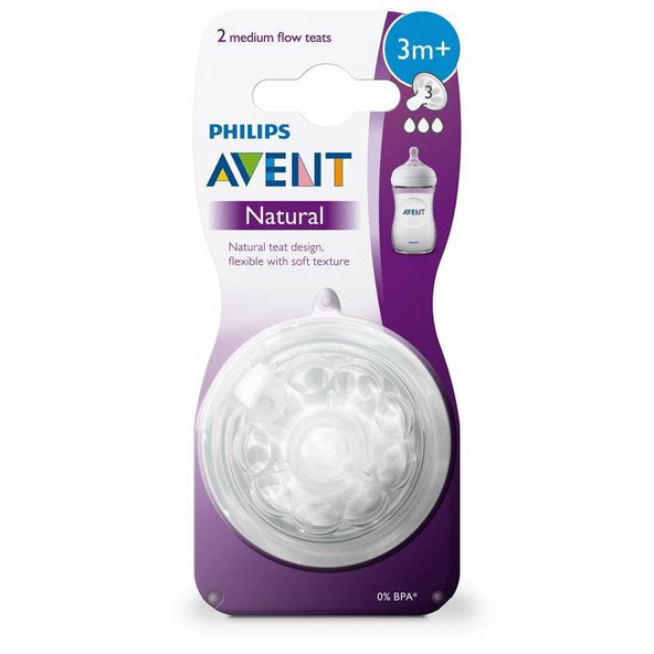Philips AVENT Cumlík Natural stredný 2 ks