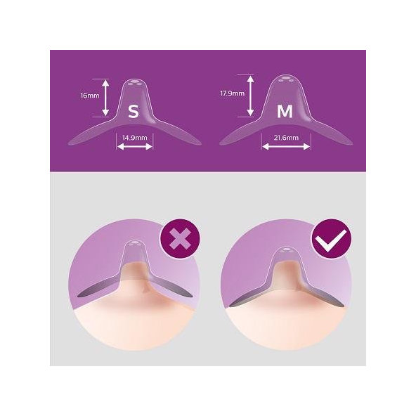 PHILIPS AVENT Chránič prsných bradaviek medium + sterilizačný obal