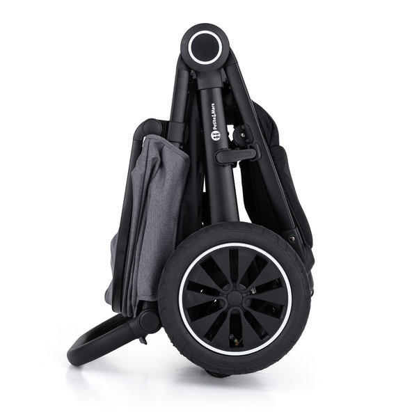 PETITE&MARS Kočík Street+ Air Black + Strieška Limited 100 Airplane