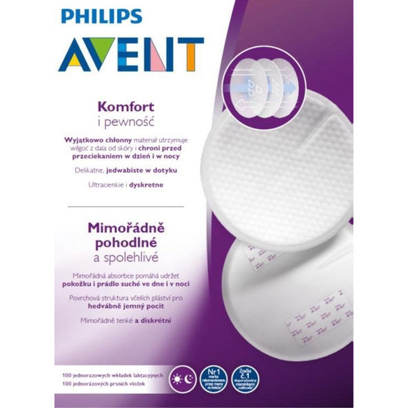Philips AVENT Vložky do podprsenky jednorazové 100 ks