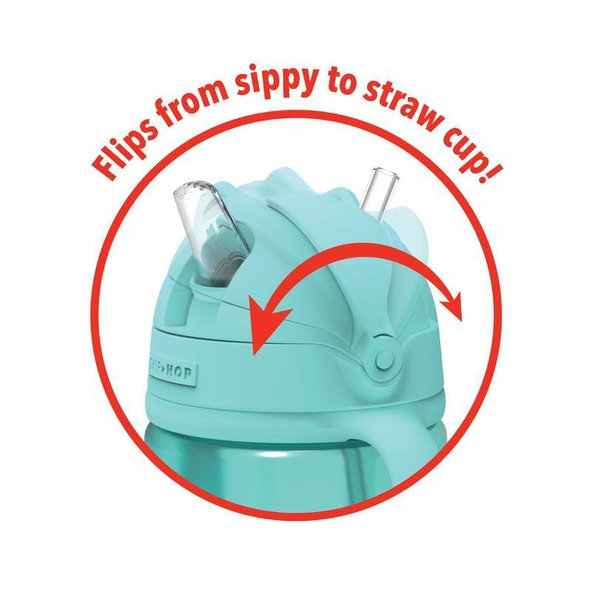 SKIP HOP Hrnček rastúci Sip-to-Straw Teal 6 m+