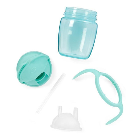 SKIP HOP Hrnček rastúci Sip-to-Straw Teal 6 m+