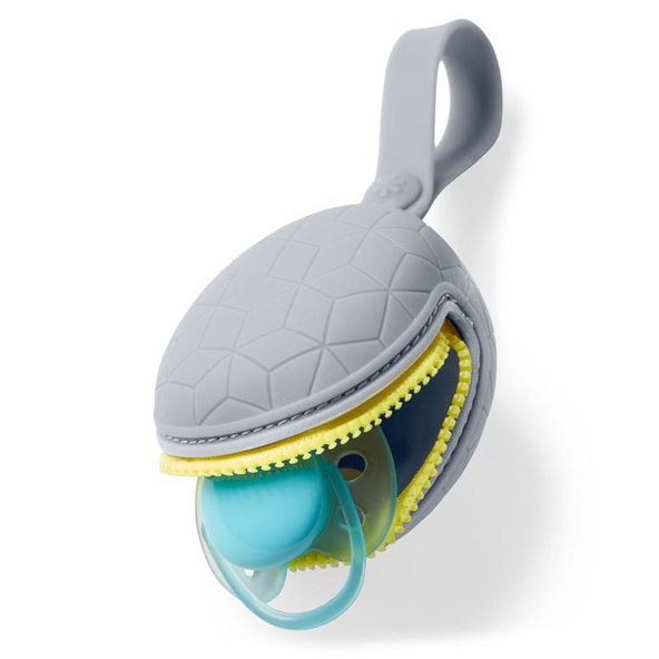 Puzdro na cumlík silikónové Grab&Go šedé