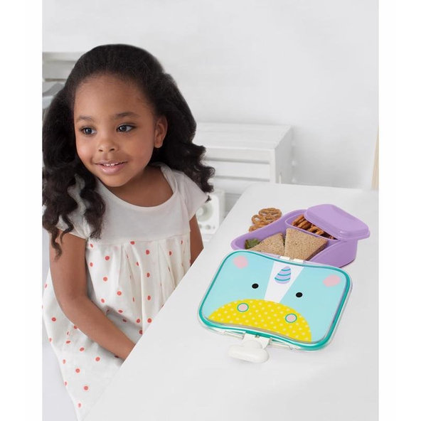 SKIP HOP Zoo Krabička na desiatu 700 ml Jednorožec 3+