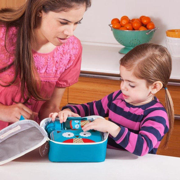 SKIP HOP Zoo Krabička na desiatu 700 ml Sovička 3+