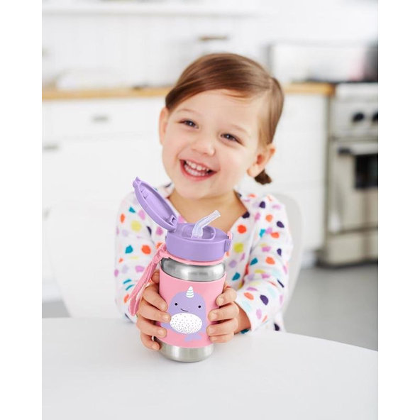 Zoo Flaša so slamkou na vodu nerez Narval 12m+