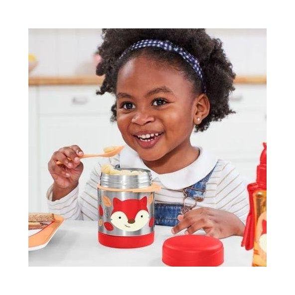 SKIP HOP Zoo Termoska na jedlo s lyžičko/vidličkou Líška 325 ml, 12 m+ + AQUAINT 500 ml