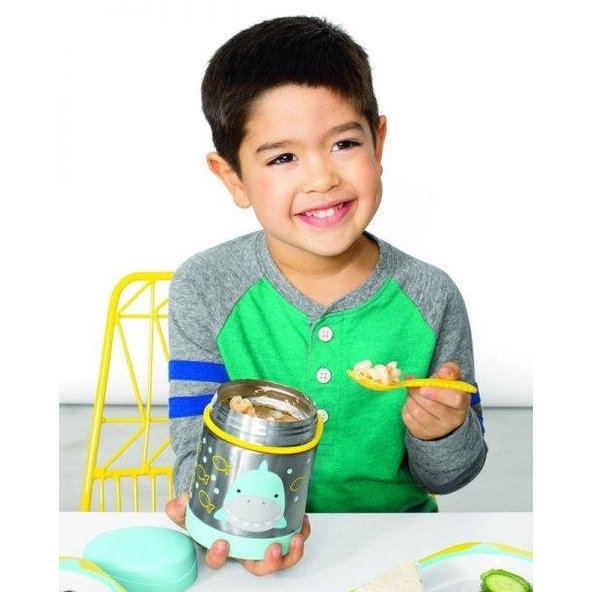 SKIP HOP Zoo Termoska na jedlo s lyžičko/vidličkou Žralok 325 ml, 12 m+ + AQUAINT 500 ml