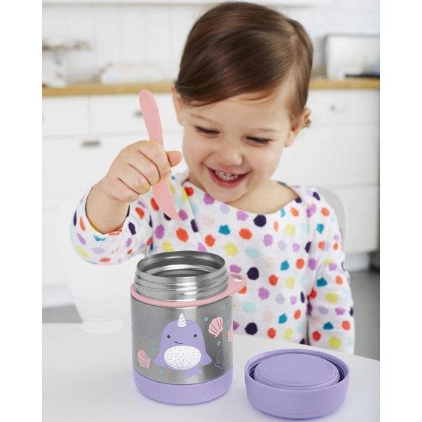 Zoo Termoska na jedlo s lyžičko/vidličkou Narval 325ml, 12m+