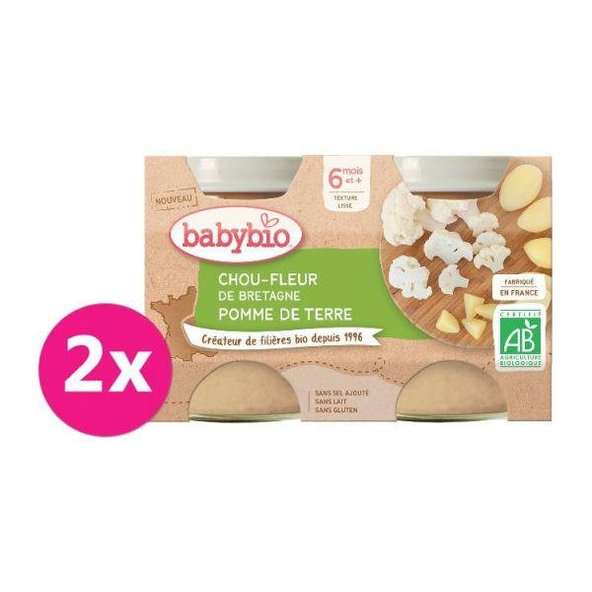 2x BABYBIO Karfiol a zemiaky (130 g)