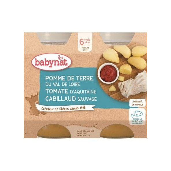2x BABYBIO Menu zemiaky s treskou (200 g)