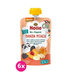 6x HOLLE Panda Peach Bio pyré broskyňa marhuľa banán špalda 100 g (8+)