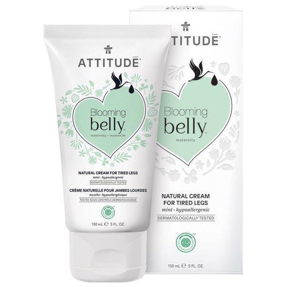 ATTITUDE Prírodný krém na unavené nohy Blooming Belly nielen pre tehotné s mätou 150 ml