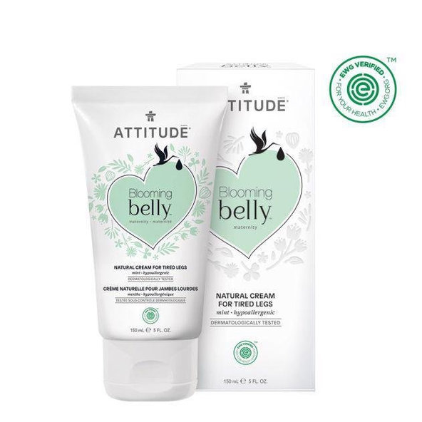 ATTITUDE Prírodný krém na unavené nohy Blooming Belly nielen pre tehotné s mätou 150 ml