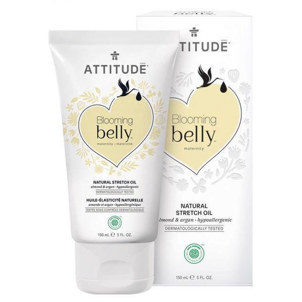 ATTITUDE Prírodný olej Blooming Belly pre tehotné a po pôrode – argan a mandle 150 ml