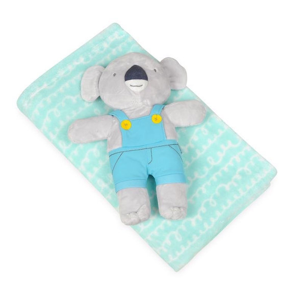BABYMATEX Deka s hračkou Koala Mint 75x100cm