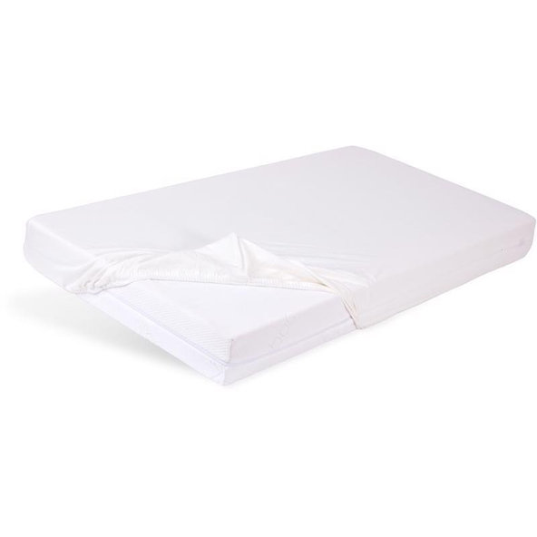 BABYMATEX Plachta ochranná s gumičkou Bamboo Biela 60x120 cm