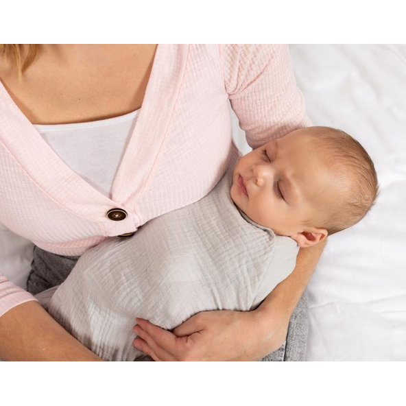 BABYMATEX Prikrývka bavlnená Muslin Svetlo Šedá 120x80 cm