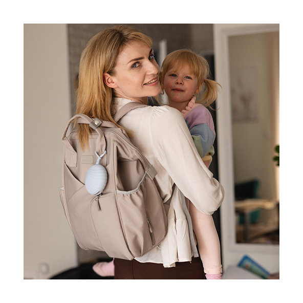 BABYONO Puzdro na cumlík silikónové béžové 0m+