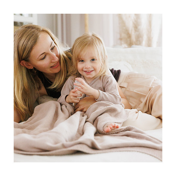 BABYONO Deka z prírodnej bavlny 75 × 100 cm 0m+ light beige