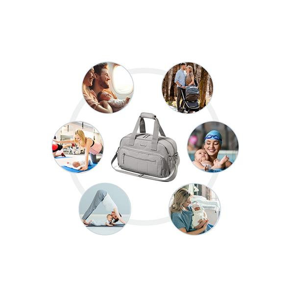 BABYONO Taška prebaľovacia cestovná grey