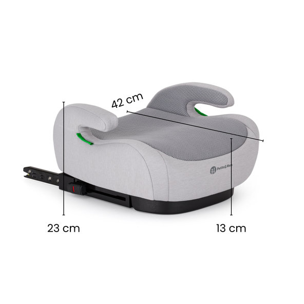 PETITE&MARS Podsedák Optimus Pro i-Size Air Coal Black 125-150 cm