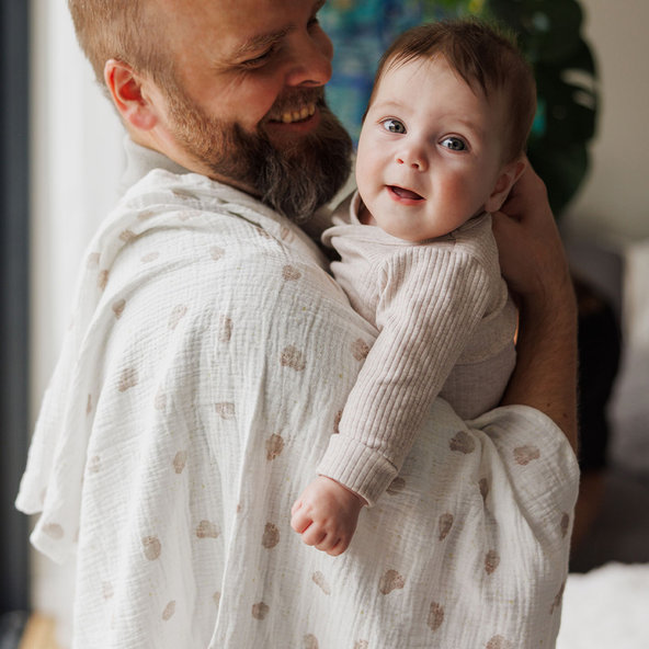 BABYONO Plienky mušelínové Super Soft 3 ks 70 x 70 cm beige